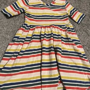 Hanna Andersson Multicolor Striped Dress